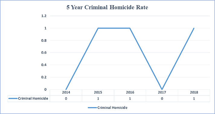 5 Year Criminal Homicide Rates