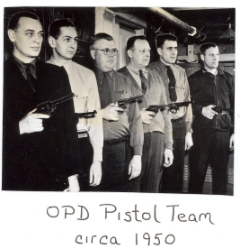 Photo of OPD Pistol Team circa 1950