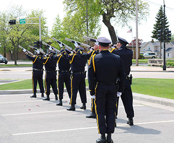 Honor Gaurd standing at attention