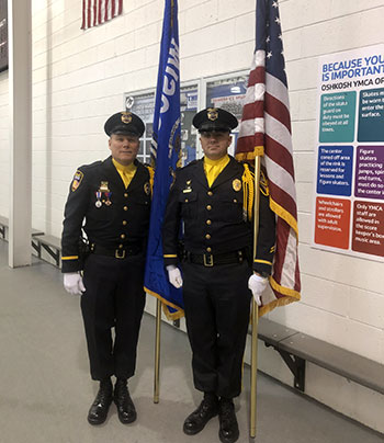 Honor Gaurd holding flags