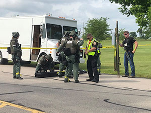 Photo of Officer inside the CCOV